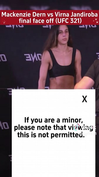 Mackenzie Dern completed her final weigh-in at the UFC 321 ceremonial weigh-ins, marking the end of the weigh-in event and signaling the upcoming strawweight title fight between her and Virna Jandiroba.#mma#ufc#mackenziedern#ufc321#abudhabi