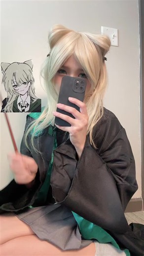 I think the hair was cute. Dont slime me for it 🐍😭😭😭. malfoy cosplay.