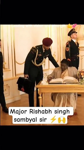 leading with strength 💪💥 | Major Rishabh singh sambyal sir (PAPA SF) 🧿❣️| #reels #fyp #trending #yt