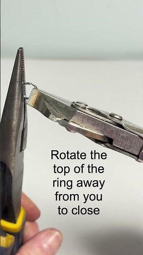 Easiest Way to Open and Close a Jump Ring for jewelry and other- Demo with Stainless Steel Jump Ring
