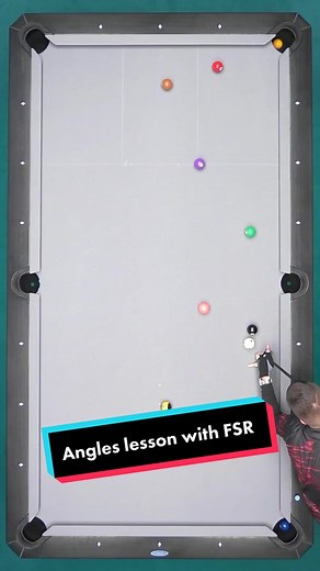 Angles lessons with FSR 🤯 #pool #billiards #9ball #foryou