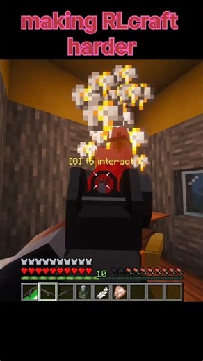 making rl craft into hell craft #minecraft #fun #gaming #shorts #minecraftshorts #rlcraft #games