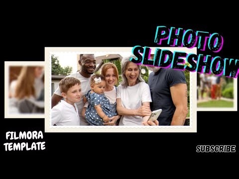 Filmora Template—Amazing 3D Photo Slideshow in Filmora 15 | Right-to-Left Motion Effect