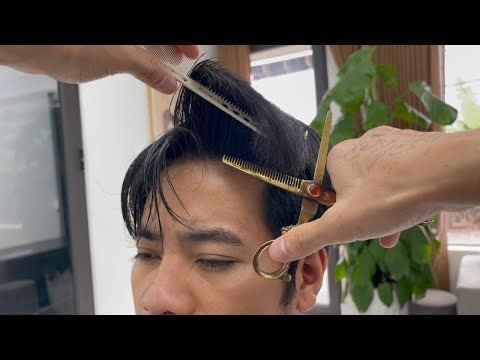 ASMR TO SLEEP INSTANTLY 👨‍⚕️ SOUND OF HAIR CUTTING WITH JUST SCISSORS | NO TALKING EP10