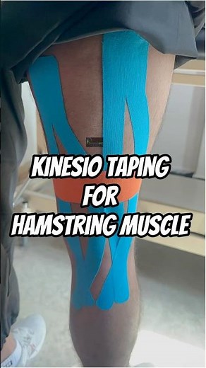 Kinesio Taping For Hamstring Strain | Hamstring overuse | Hamstring injury | Hamstring tightness