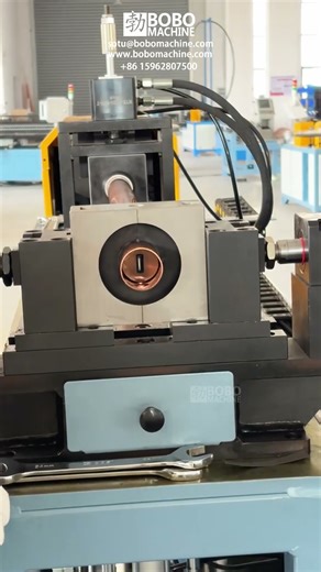 Copper Collar Hole Punching Flanging Machine For Manifold & Header Pipe