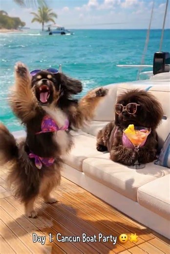 Della & Trixie Throw a BOAT PARTY in Cancun 🍹🐾