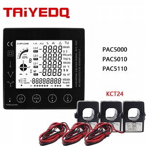 [Hot Item] Multi-Function Power Panel 3 Phase Smart Energy Meter with 24mm CT 96*96mm RS485 Modbus RTU PAC5000