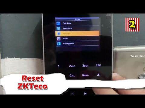 How To Reset Restart ZKteco Fingerprint Door Access Time Attendance