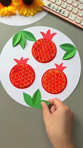 43K views · 199 reactions | Use bubble wrap to make a beautiful creative painting "Pomegranate" #fblifestyle | Art, Crafts and Journals | Facebook