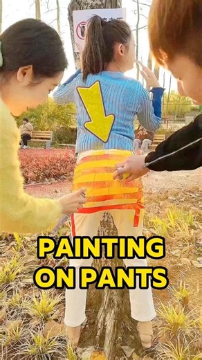 Spray Paint Pants as a Prank on Passersby