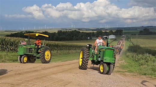 54K views · 669 reactions | The 2025 Rae Valley Heritage Antique Tractor/Horse Plowing Bee has officially begun with the arrival of the Tractor Cade which began in Creston Nebraska. Including one or two "stragglers", 50 tractors arrived at Charlie's Park, northwest of Petersburg, shortly after 5 pm. Listen to those tractors popping! | The Elgin Review | Facebook