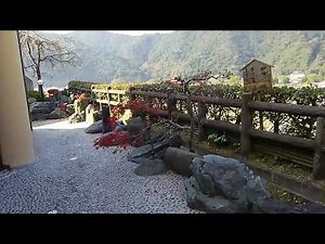 ♨錦帯橋温泉␣岩国国際観光ホテル␣露天風呂から見下ろす絶景