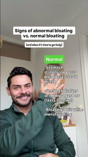 Signs of Abnormal Bloating vs. Normal Bloating (And When It's Time To Get Help)👇