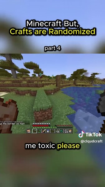 Today I figure out if I can beat minecraft with randomized crafts? 😭💀 (part 4) YT: Wisp #Minecraft #minecraftclips #minecraftbut