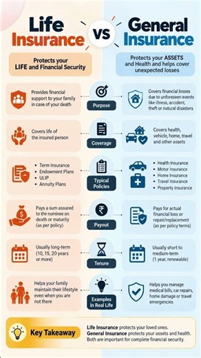 Life Insurance vs General Insurance | Key Differences Explained