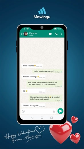 Mawingu on Instagram: "Wacha love itravel without buffering ❤️ From mafamilia to friends, or that special someone, Mawingu’s upgraded network is your connection wingman – making every message, call, and laugh reach closer, faster. Happy Valentines weekend. #ValentinesWithMawingu #StayConnected #OpenOpportunities"