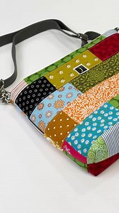 Jan Howell on Instagram: "Make your own crossbody bag with a zipper pocket and an adjustable strap. It's a fun and easy sewing project that even a beginner can handle. The pattern and video tutorial will walk you through the process step-by-step. Don't be intimidated by the interior zipper pocket. It's easy to do. Use up your scraps of fabric to make a scrappy panel or make a bag using whatever fabric you like. My next bag is going to be made using some upcycled jeans. 😀The instructions give me