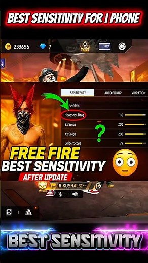 Free Fire OB51 2025 Best Headshot Sensitivity for iPhone | Best Headshot Settings 🔥🎯