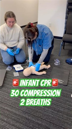 ‼️ The exact CPR steps for babies #cpr #parenting #firstaid
