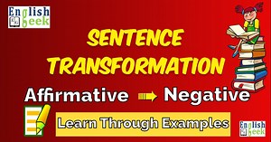 Transformation of Sentences How to change Affirmative Sentences into Negative Sentences without change in meaning? Example sentences to explain transformation of sentences from Affirmative to Negative. #English #learnenglish #englishlearning #englishgrammar #grammar #newvideo #Ep01 #LearnGrammar #grammartips #grammarquiz #viralpage #englishclass #englishclasses #Basicgrammar #sentences #Affirmative #negative #sentencetransformation #EFL #TESOL #esl #IELTS #TOEFL #ielts #SSC #upsc #PTE #englishge