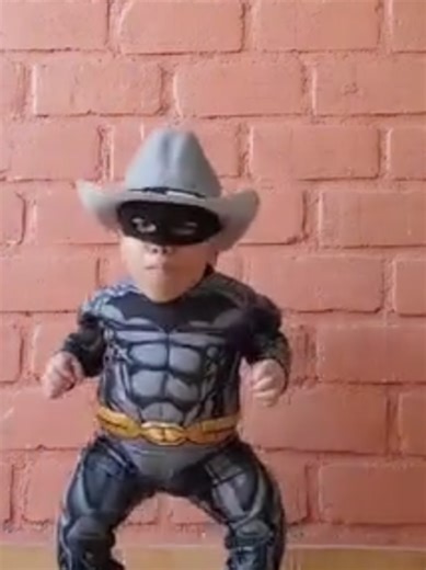 Kleiner Mann tanzt begeistert zu Haribo