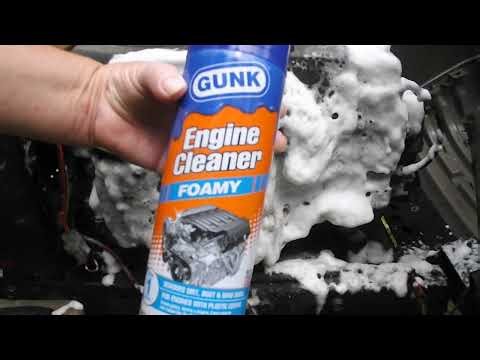 We tried GUNK foamy Engine Cleaner. The results led us to make this part of our cleaning ritual.