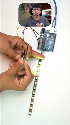 WS2812B LED Strip Controlled by Potentiometer! #shortsfeed #shorts