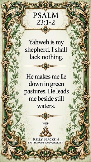 The Lord Is My Shepherd | Psalm 23:1–2 | Peace, Rest & God’s Care #jesus #bibleverse #bible