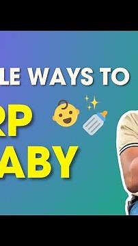 3 Simple Ways to Burp A Baby