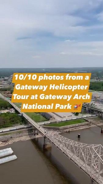 3K views · 70 reactions |  You don’t need a drone for amazing aerial views of the #GatewayArch … just book a sightseeing flight with Gateway Helicopter Tours 珞#gatewayarchnationalpark #helicoptertour | Gateway Arch | Facebook