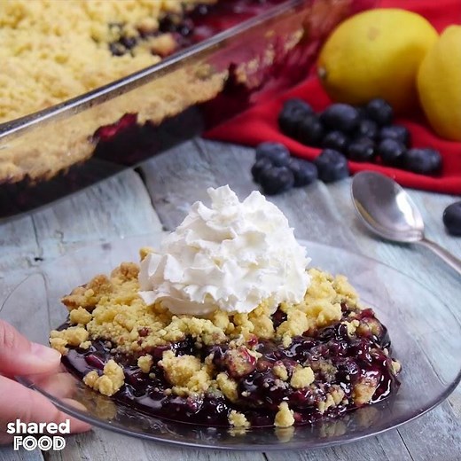 Lemon Blueberry Dump Cake