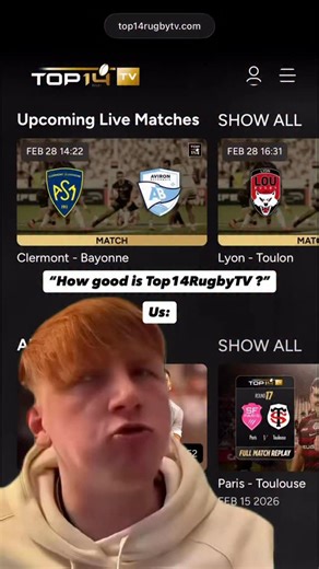 ￼Live, replays, highlights, it’s all there! The best club rugby competition in the world 😍 #rugby #top14 | TOP 14