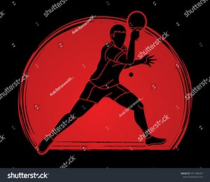 Ping Pong Player Table Tennis Action Stock Vector (Royalty Free) 1811386267 | Shutterstock