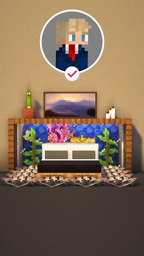 Aquarium Bed: Minecraft Building Tutorial