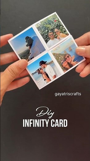 DIY Infinity Card #crafts #papercrafts #papercrafting #art #diy #infinity #infinitycard #magiccard