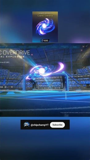 COSMIC OVERDRIVE Goal Explosion in Rocket League Item Shop