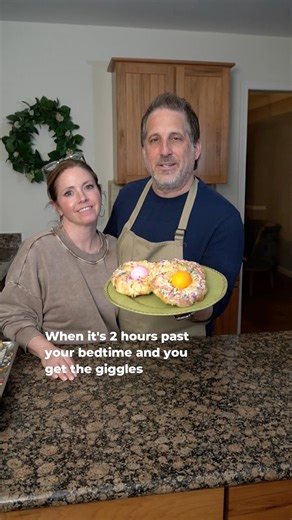 1K views · 20 reactions | When filming way past your bedtime, the giggles are inevitable. #bloopers #blooperreel #funnycontent #easter | Soulmates Cooking | Facebook