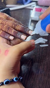 Easy and simple Bridal nail art ❤️#nailart #nailsofinstagram #nailtech #nailsoftheday #nailinspo #nails #nailsnailsnails #naildesign | Nail Craft