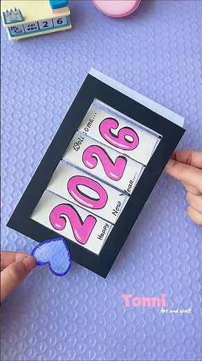 New year card idea #tonniartandcraft #diy #love #craft #diycrafts #art