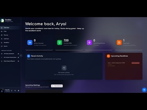 EduBox-AI Learning Hub : Demo Video