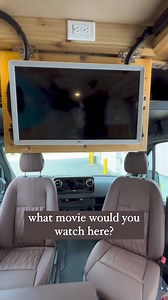 One of the many features of this Interstate Vans camper! What movie would you put on to pass the time on a long road trip? Let us know in the comments! 👇👇👇 . . . Follow Explore VanX the worlds largest #CamperVan and #VanCamping directory! Let us help you #FindYourOutside ! 🏔🏝🏞🌍 https://explorevanx.com/van-diy-aftermarket | Explore VanX