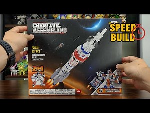 Knockoff LEGO SPACE ROCKET Build in 8 Minutes - Shocking Results!