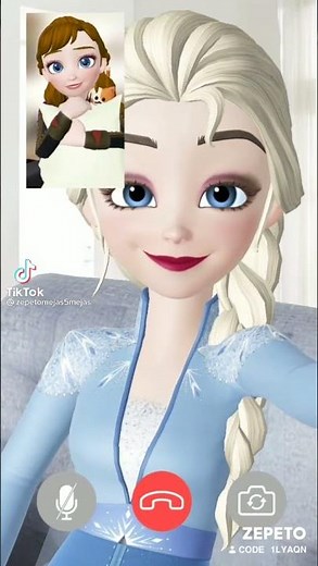 Elsa Video Call Facetime with Anna #shorts