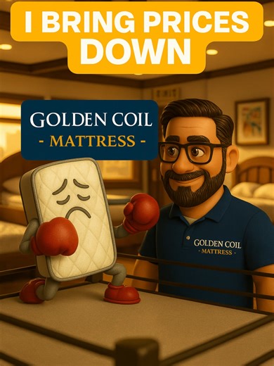 Golden Coil Mattress presents: The Knockout of Comfort 🥊 Cheap mattresses tap out early. Ours go the distance. 💥 Full-size mattress & frame bundle — $424.99 or 6 payments of $70/month, interest-free. 💳 Financing with Synchrony Bank 🛏️ 100-night sleep trial • 10-year warranty 📍 Visit our showroom in National City and feel the difference. #sleepbetter #sleepupgrade #Mattressdeals #nationalcity #GoldenCoilMattress #colchones
