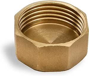 Pipe Fitting Cap 1" Female Brass Pipe Cap NPT