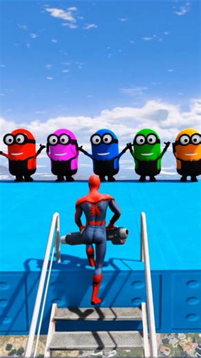 GTA 5 Epic Water Ragdolls | Spider-Man Jumps / Fails ep.64 #shorts #