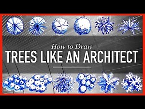 How to Draw Trees & Shrubs Like an Architect (Plan View)