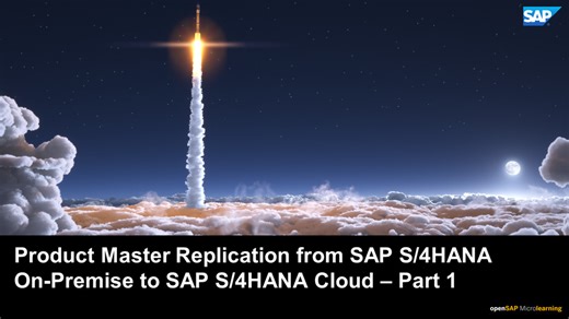 Product Master Replication from SAP S/4HANA On-Premise to SAP S/4