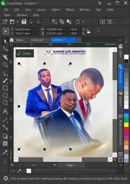 CorelDraw, Birthday Flyer design #coreldraw